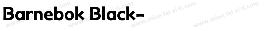 Barnebok Black字体转换